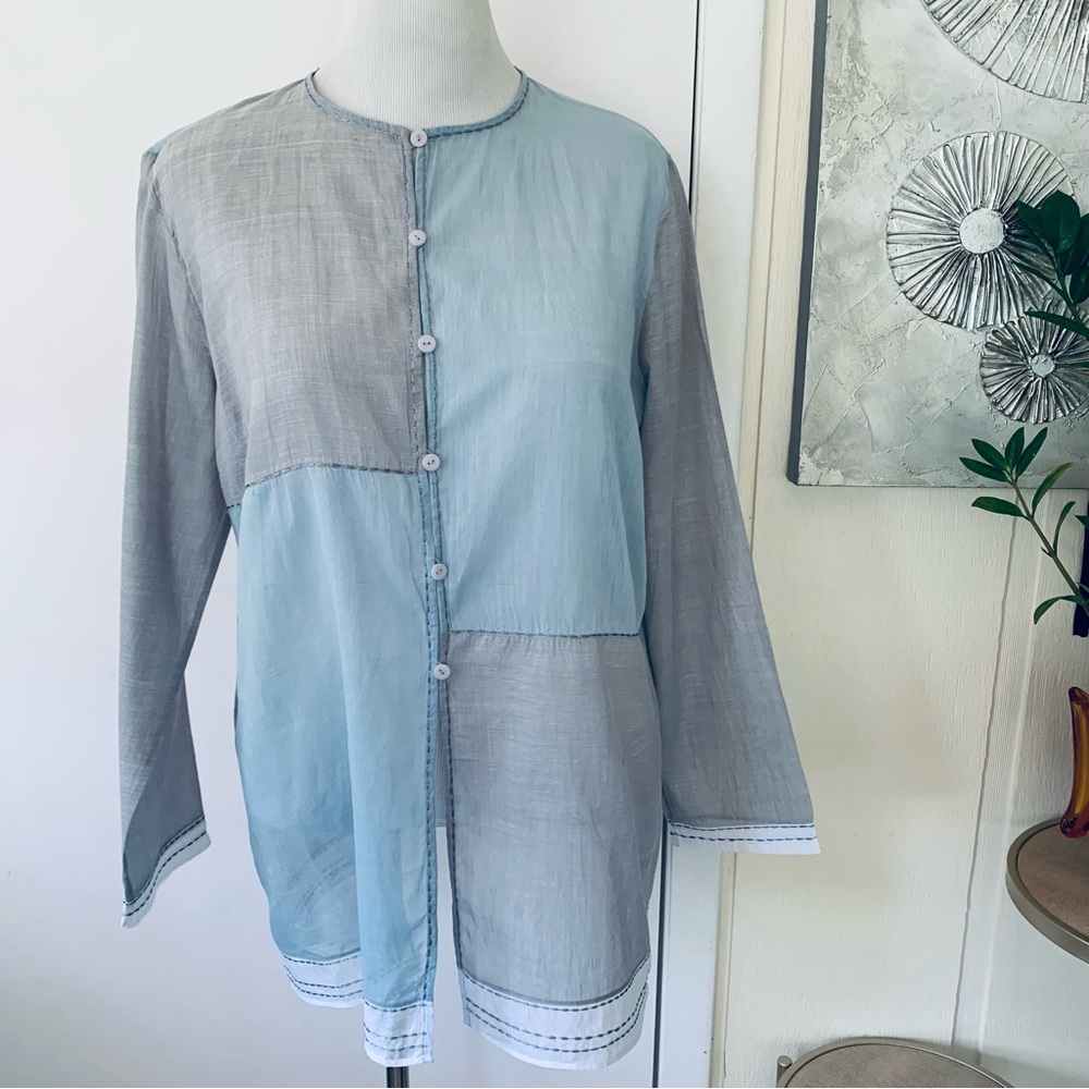 Nitya 100% cotton multi-color Tunic Blouse size l-XL (46)
